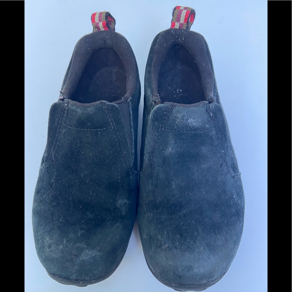 Kids Merrell Black Suede Jungle Mocs